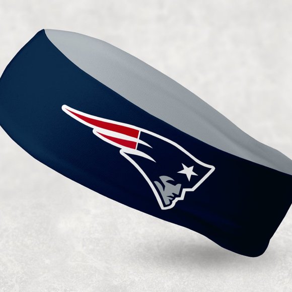 2 Pack - NEW - Reversible New England Patriots Headband - Picture 1 of 2